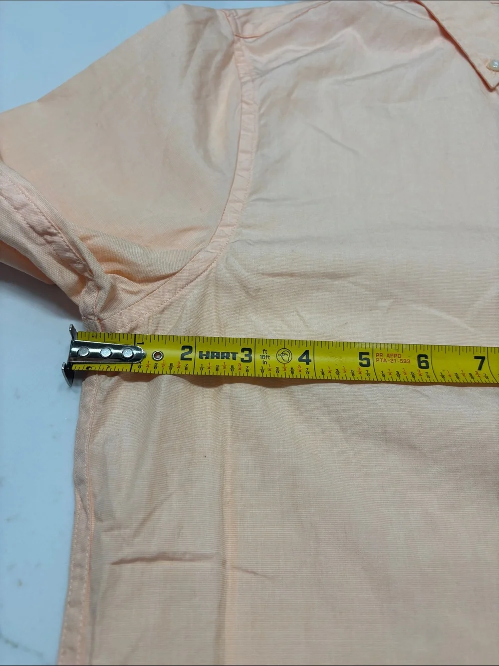 Classic  Peach Button-Down Shirt
